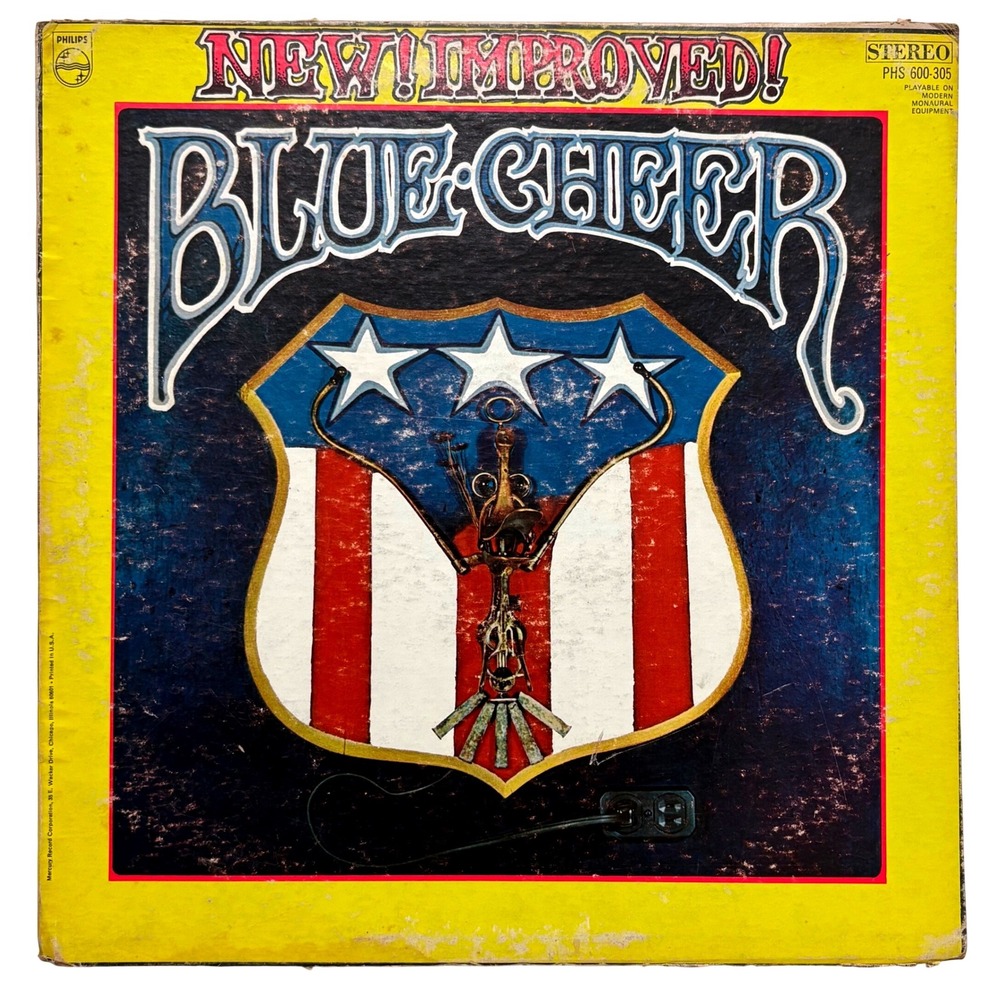 Blue Cheer New Improved Vinyl LP Promo White Label Philips PHS 600-305 1969 Rock